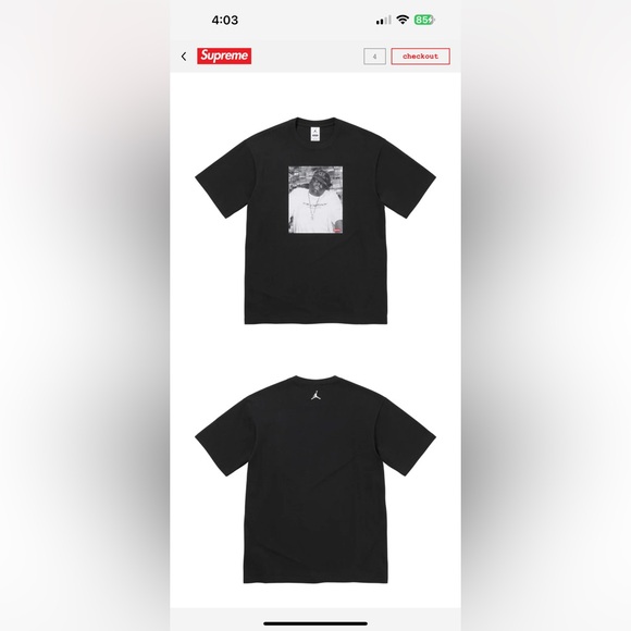 Supreme Biggie Tee T Shirt Jordan Supreme Supreme X Jordan “Biggie”